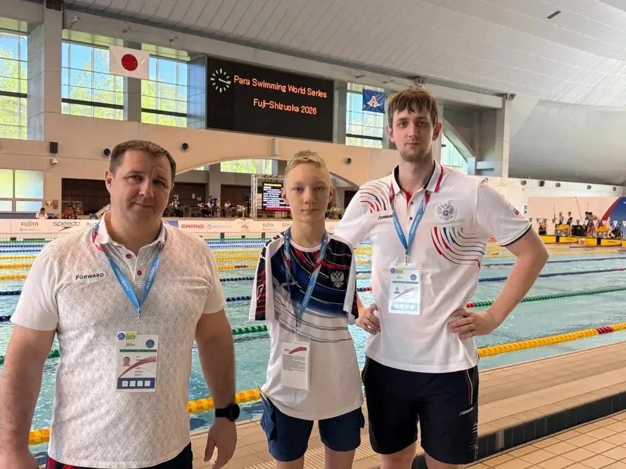 Kirill Alexandrov won 2 gold and 1 silver medal at the Para Swimming World Series stage in Japan.