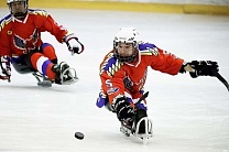 #trainingtogether with bronze medalist of the World Championship, six time Russian Champion in Sledge Hockey Ivan Berdnikov﻿