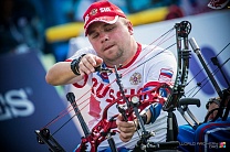 ﻿#trainingtogether with three time silver medalist of the World Championships in Para Archery among PI Athletes Igor Meshkov