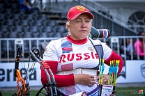 #trainingtogether with the repeated prize winner of the World championships in Para Archery among PI Athletes Tatyana Andrievskaya ﻿