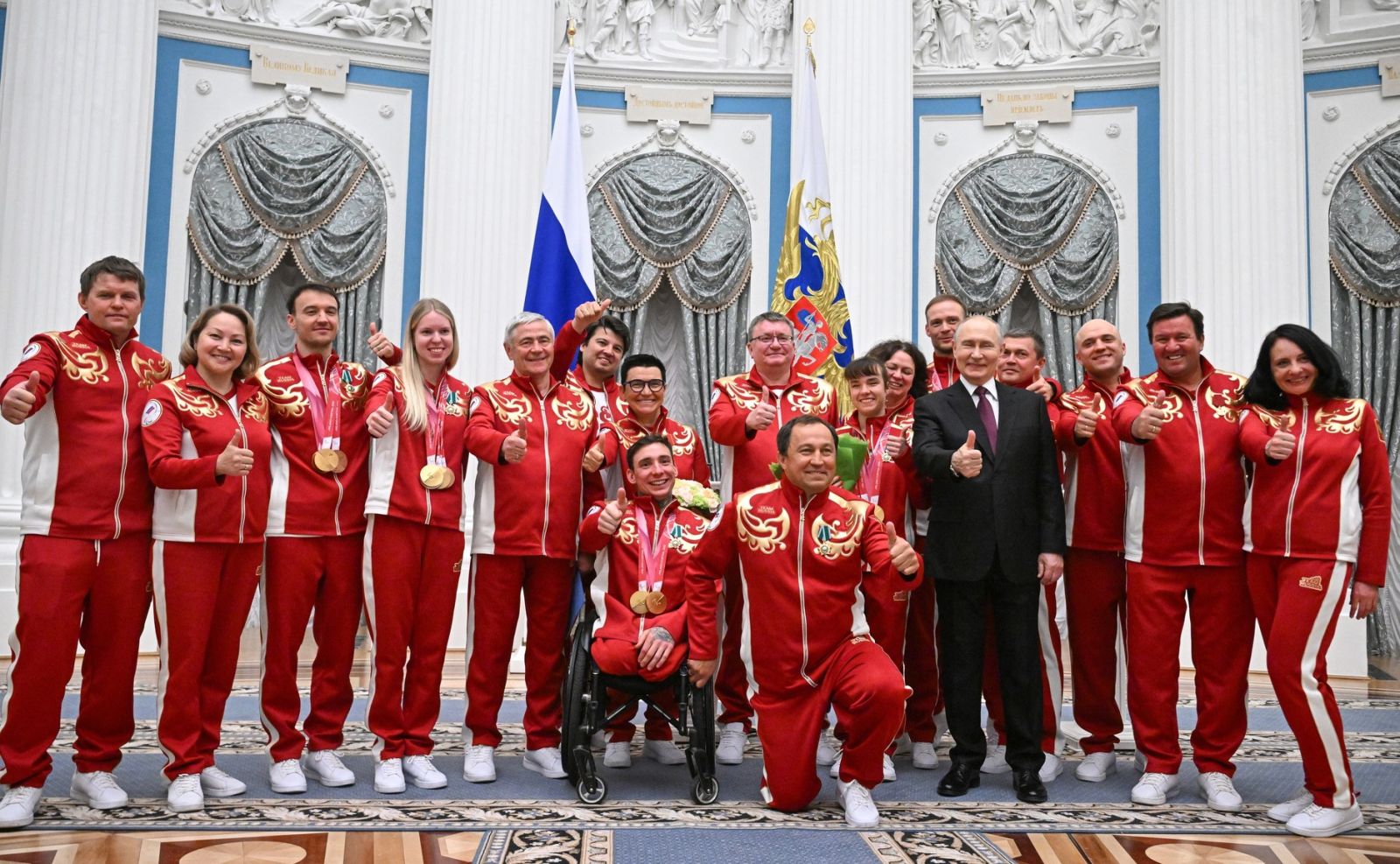 At the Kremlin, Vladimir Putin presented state awards of the Russian Federation to the gold and silver medalists of the 2026 XIV Winter Paralympic Games
