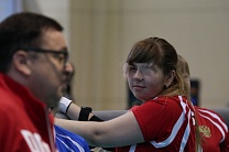 ﻿#trainingtogether with a World champion in Goalball among VI Athletes Evgeniya Semina