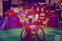 ﻿#trainingtogether with repeated champion and prize winner of the Russian Cups in Para Badminton Yuriy Sorokin