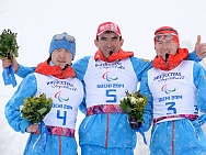 Russian National Paralympic Team has won gold, silver and bronze medals in free-style Skiing competitions.