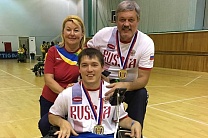 ﻿#trainingtogether with the European champion in Boccia Aleksandr Legostaev 