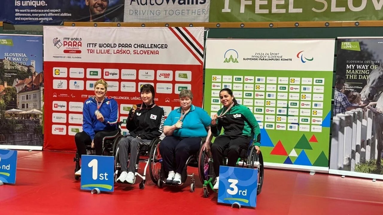 Nadezhda Pushpasheva Wins Bronze Medal at International Para Table Tennis Competition