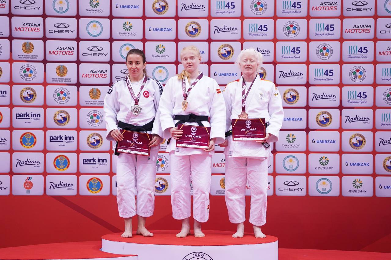 Russian Paralympic athletes earned the second-place team ranking at the international blind sports judo event held in Astana