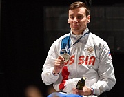 ﻿#trainingtogether with the World Championships repeated prize winner in Wheelchair Fencing Albert Kamalov