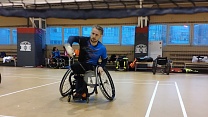 #trainingtogether with the bronze medalist of the European Championship, repeated winner and prize winner of the international competitions in Para Badminton Konstantin Afinogenov ﻿