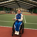 #trainingtogether with the European champion, repeated champion of the international competitions in Wheelchair Tennis Vicktoriya Lvova ﻿