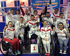 RUSSIAN TEAM 7 GOLD, 7 SILVER, 10 BRONZE MEDALS AND WON WORLD CUP TEAM CLASSIFICATION IN WHEELCHAIR FENCING IN POLAND