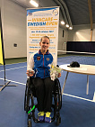 Russian Paralympic Athlete Victoria Lvova won two silver medals at the international wheelchair Tennis competitions in sweeden