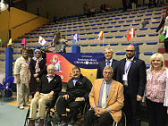 IWAS Executive Committee members participated at the Opening Ceremony of the Powerchair Hockey World Championship.