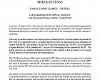 CAS DISMISSES THE APPEAL FILED BY THE RUSSIAN PARALYMPIC COMMITTEE