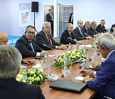 Vladimir Lukin, Rudi van den Abbeele and Ratko Kovacic attended the Metting with Vladimir Putin