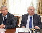 Vladimir Lukin and Pavel Rozhkov met with the Minister of Sports of the Russian Federation Oleg Matytsin. 