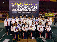 The Russian National team in para badminton won one silver and seven bronze medals during the European Championship for persons with physical impairments in France.