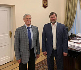 Pavel Rozhkov met with the Deputy Minister of Sports of Russian Federation Odes Baysultanov in the Russian Ministry of Sports