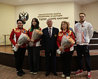 RPC President P.A. Rozhkov presents state awards of the Russian Federation to coaches and athletes of Russian national teams