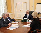 Vladimir Lukin and Pavel Rozhkov met with the Minister of Sports of the Russian Federation Oleg Matytsin. 