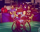 #trainingtogether with repeated champion and prize winner of the Russian Cups in Para Badminton Yuriy Sorokin