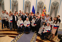 VLADIMIR PUTIN PRESENTED STATE AWARDS TO RUSSIAN CHAMPIONS AND MEDALISTS OF THE XII PARALYMPIC WINTER GAMES 2018 IN PYEONGCHANG