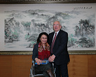 Vladimir  Lukin met with the President of NPC of China, President of the International organization of rehabilitation of the disabled, Heidi Zhang in Beijing.