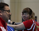 #trainingtogether with a World champion in Goalball among VI Athletes Evgeniya Semina