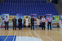 Pavel Rozhkov, Lev Seleznev, Olga Semenova participated in Opening Ceremony of the National Summer Youth Spartakiade Games for persons with physical impairments in Ramenskoe (male, female juniors 14-18 years old)