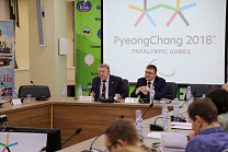 THE PRESIDENT OF THE RUSSIAN FEDERATION OF SPORT FOR PERSONS WITH PHYSICAL IMPAIRMENT LEV SELEZNEV CHAIRED   MEETING AT THE HEADQUARTERS OF THE FEDERATION IN MOSCOW.