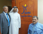 PAVEL ROZHKOV AND IWAS PRESIDENT PAUL DEPACE MET WITH EMIR OF SHARJAH SULTAN BIN MUHAMMAD AL-QASIMI AND VISITED IWAS REGIOANL OFFICE IN UAE