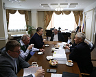 Vladimir  Lukin, Pavel Rozhkov, Andrey  Strokin in the RPC office held a meeting with the Chairman of the Higher Guarantees (Supervisory) Council of the All-Russian Federation of Sports of the Persons with Physical Impairments, President of the Charitable