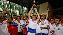 THE NATIONAL RUSSIAN FOOTBALL TEAM 7X7 FOR PERSONS WITH CEREBRAL PALSY FOR THE FIRST TIME WON THE TITLE OF THE EUROPEAN CHAMPION, DEFEATD AT FINAL MATCH THE UKRAINIAN NATIONAL TEAM