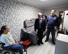 Pavel Rozhkov, Sergey Lalakin in Podolsk met with an athlete from a Paralympic archery team, medalist of the World and European Championships, multiple champion of Russia 