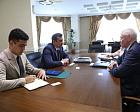 PAVEL ROZHKOV AT THE RPC OFFICE HELD A WORKING MEETING WITH THE FIRST SECRETARY OF THE EMBASSY OF UZBEKISTAN IN THE RUSSIAN FEDERATION F. ABDURAKHMANOV