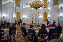 The President of the Russian Federation Vladimir Putin met with the Russian National Paralympic Team in Summer Sports and presented them with the state awards.