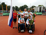 Russian National Junior Team in wheelchair tennis won the world championships in the teams event