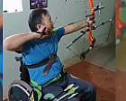 #trainingtogether with Candidate Master of Sports in Para Archery among PI Athletes Evgeny Khoborkov