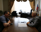 P.A. ROZHKOV CONDUCTED A MEETING AT THE RPC OFFICES WITH THE DIRECTOR OF THE PHYSICAL CULTURE AND SPORTS DEPARTMENT OF THE YAMAL-NENETS AUTONOMOUS DISTRICT A.V. MASANOV. 