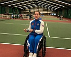 #trainingtogether with the European champion, repeated champion of the international competitions in Wheelchair Tennis Vicktoriya Lvova ﻿