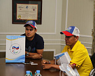 V.P. LUKIN AND P.A. ROZHKOV MET AT THE OFFICES OF RPC WITH ATHLETES AND TRAINERS OF COLOMBIAN NATIONAL FOOTBALL TEAMS FOR PERSONS WITH CEREBRAL PALSY AND VISUAL IMPAIRMENT 