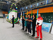 Olga Semenova, the champions and prizewinners of the Paralympic Games, World and European Championships in the city of Khanty-Mansiysk took part in the opening, awarding and closing ceremonies of the Badminton championship among athletes with Physical Imp