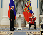 At the Kremlin, Vladimir Putin presented state awards of the Russian Federation to the gold and silver medalists of the 2026 XIV Winter Paralympic Games