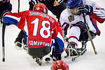 IN THE SPORT PALACE "YANTAR" IN MOSCOW THE SECOND DAY OF THE PARA ICE HOCKEY TOURNAMENT "CUP OF COURAGE" WAS FINISHED